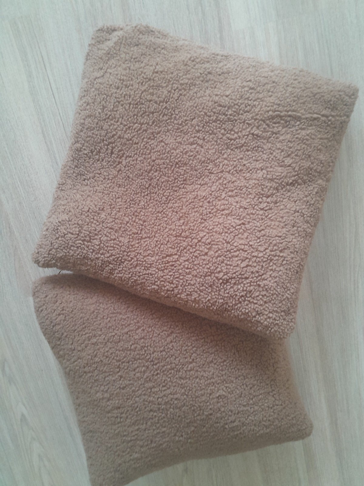 Bruine teddy sierkussens, Huis en Inrichting, Bruin, Inclusief binnenkussen, Vierkant, Ophalen of Verzenden
