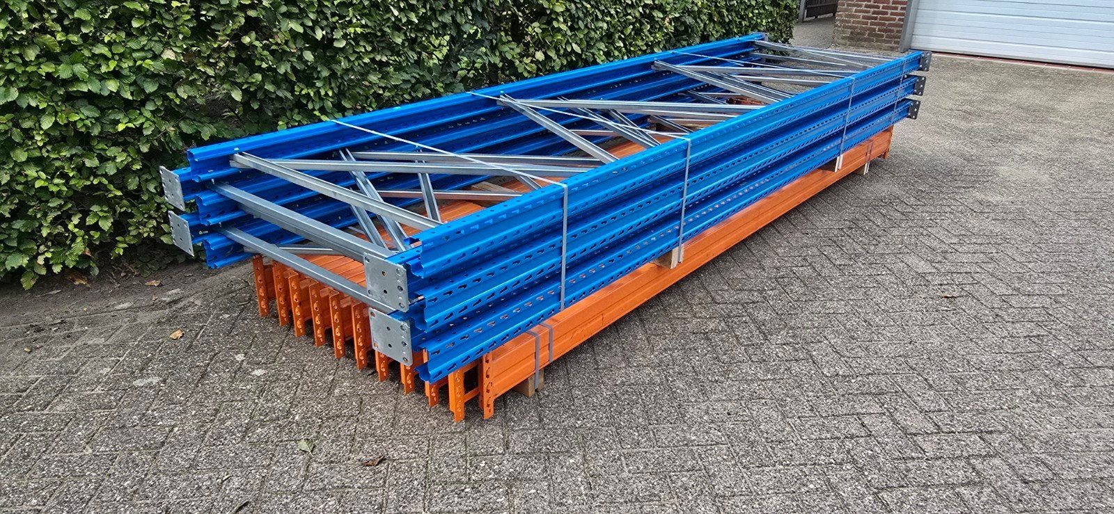 15 meter stow palletstelling , magazijnstelling, Ophalen
