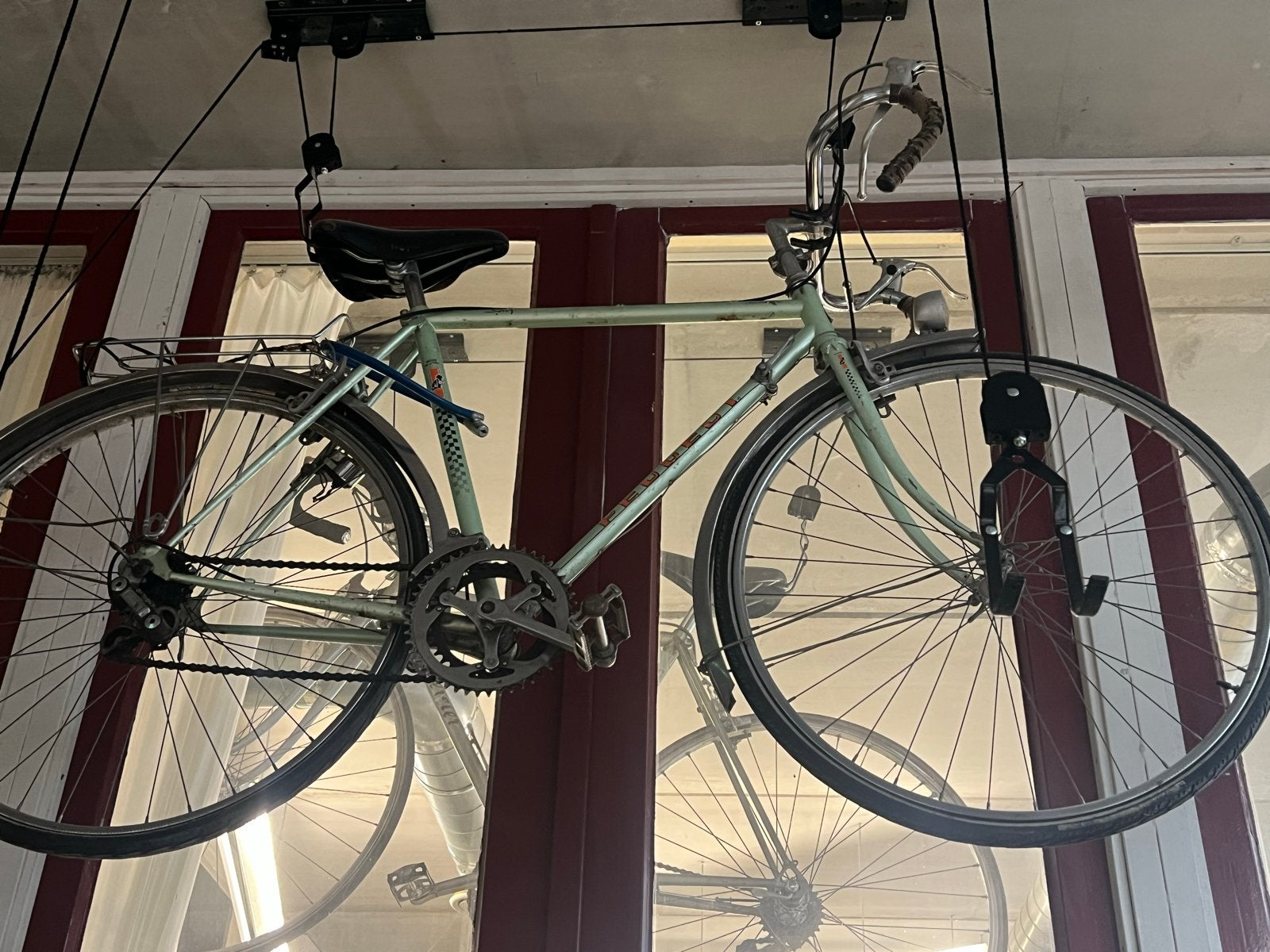 Franse Vintage Retro Fiets - Klassieke Stijl peugot, Gebruikt, Velgrem, Versnellingen, 53 tot 57 cm