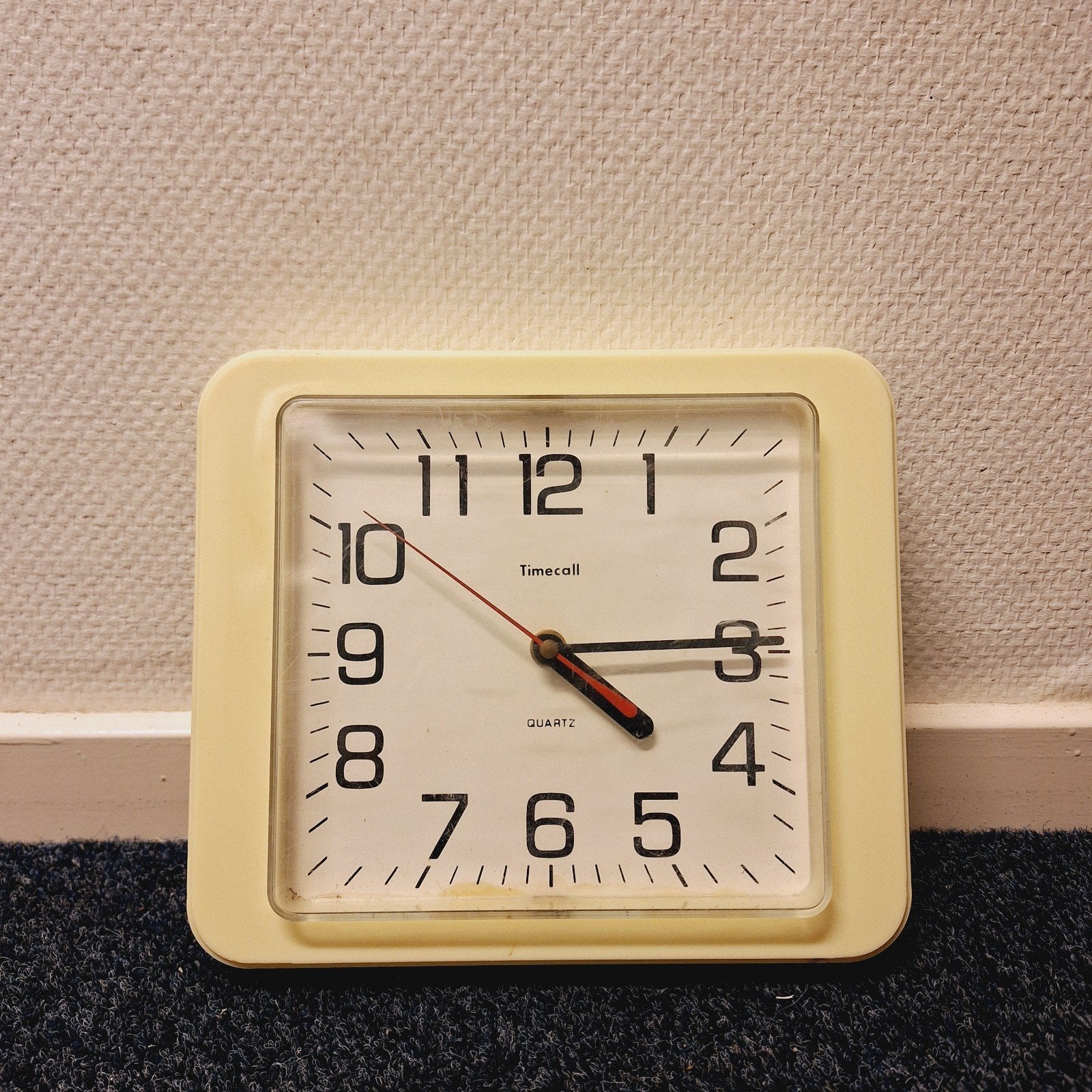 Vintage Timecall Quartz Wandklok, ., Ophalen of Verzenden, ., Analoog