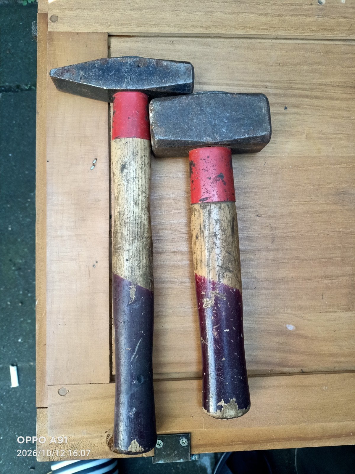 Set van 2 gebruikte hamers, Ophalen of Verzenden, Gebruikt, Hamer