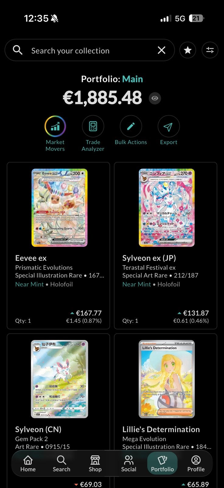 Pokemon Collection, Hobby en Vrije tijd, Ophalen of Verzenden, Zo goed als nieuw, Foil