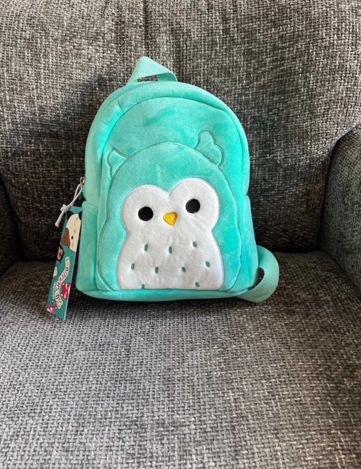 Squishmallows rugtas met uil - lichtgroen, Overige merken, Minder dan 30 cm, Squishmallows, Squishmallows