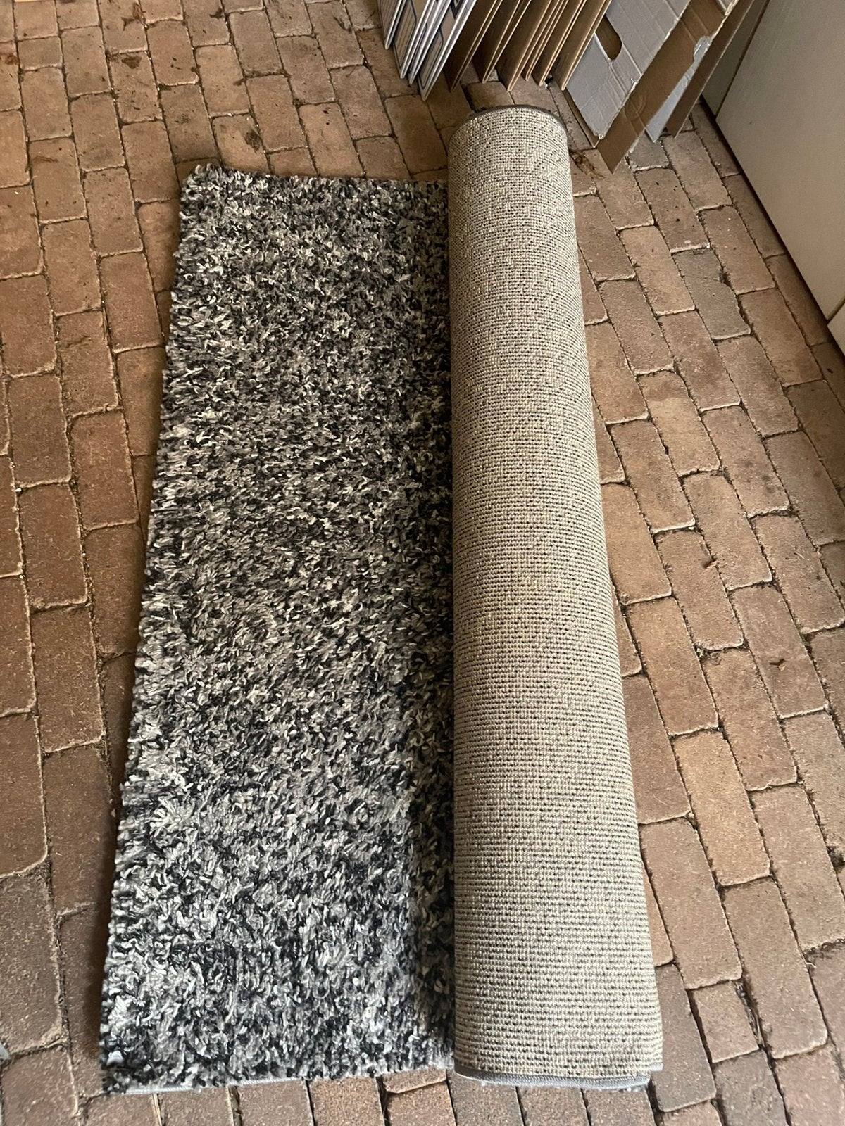 Gratis grijs gemêleerd kleed, Ophalen, Gebruikt, 100 tot 150 cm, 150 tot 200 cm