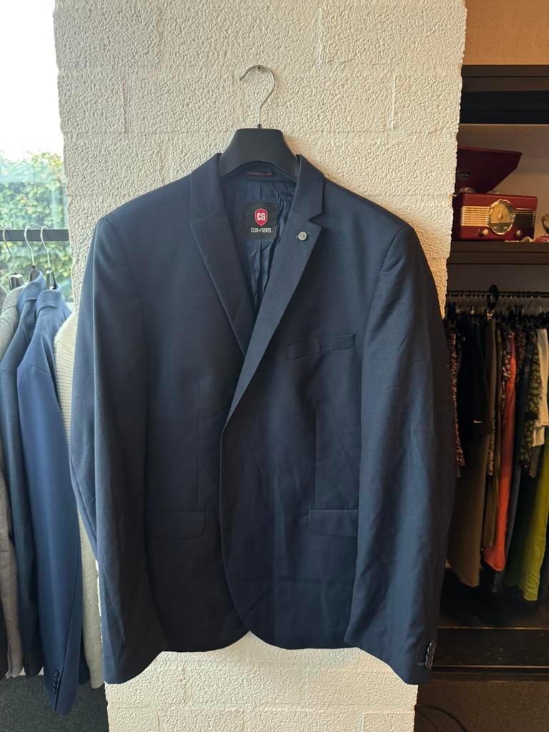 Club of gents colbert maat 58 blauw, Ophalen of Verzenden, Zo goed als nieuw, Maat 56/58 (XL), Blauw