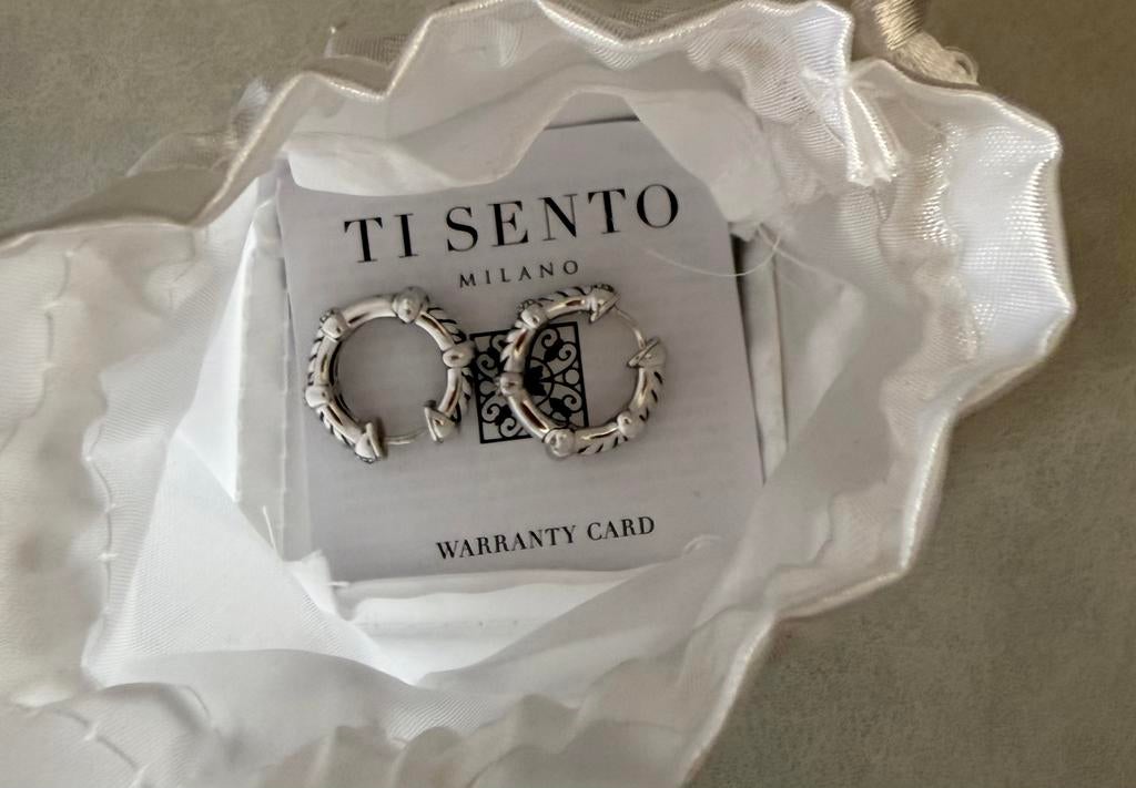 Ti Sento oorbellen zilver nieuw, Ophalen of Verzenden, Nieuw, Zilver