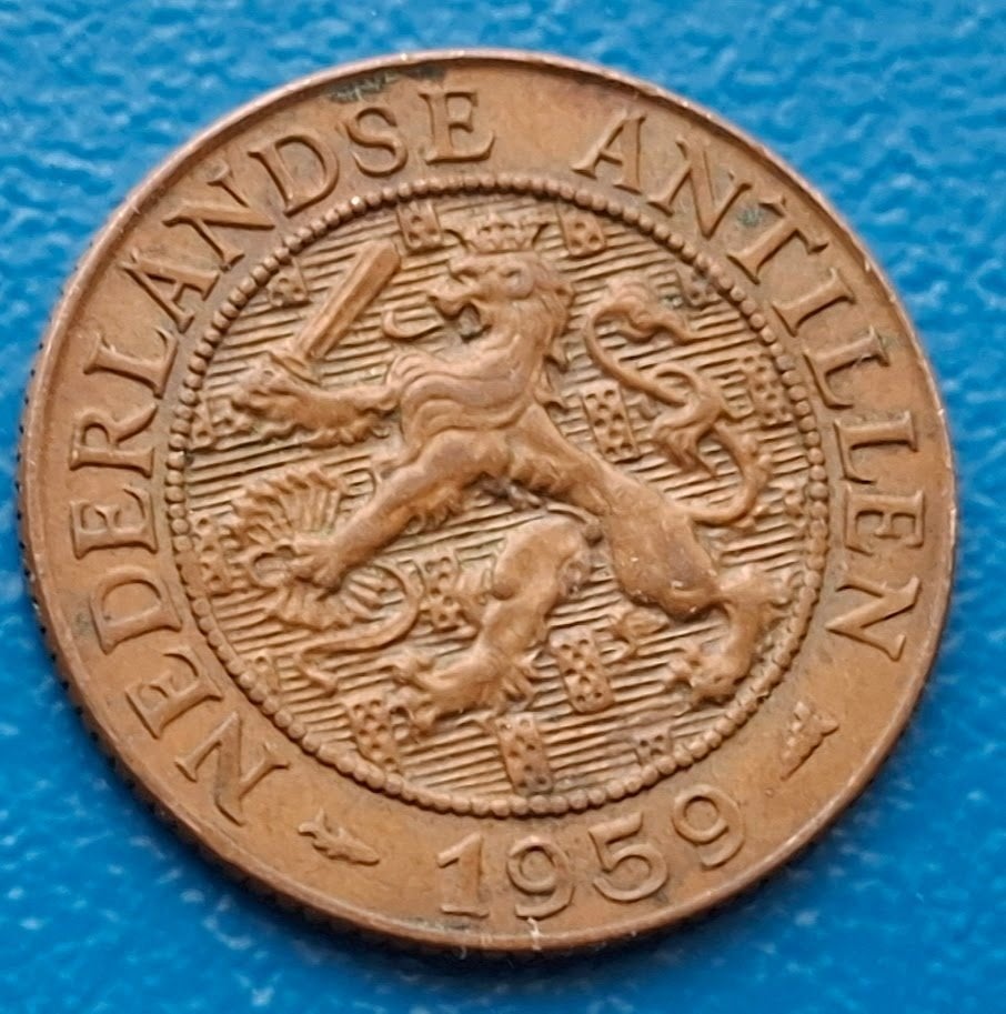 2 1/2 cent 1959 - Nederlandse Antillen, Verzenden, Koningin Juliana, Overige waardes, Losse munt