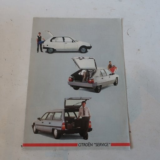 OPRUIMING Citroen Visa BX CX Service bestel folder brochure, Ophalen of Verzenden, Gelezen, Citroën
