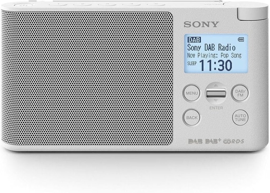 Sony XDR-S41D Dab/Dab+ draagbare radio LCD-display, wit, Ophalen of Verzenden, Gebruikt, Radio