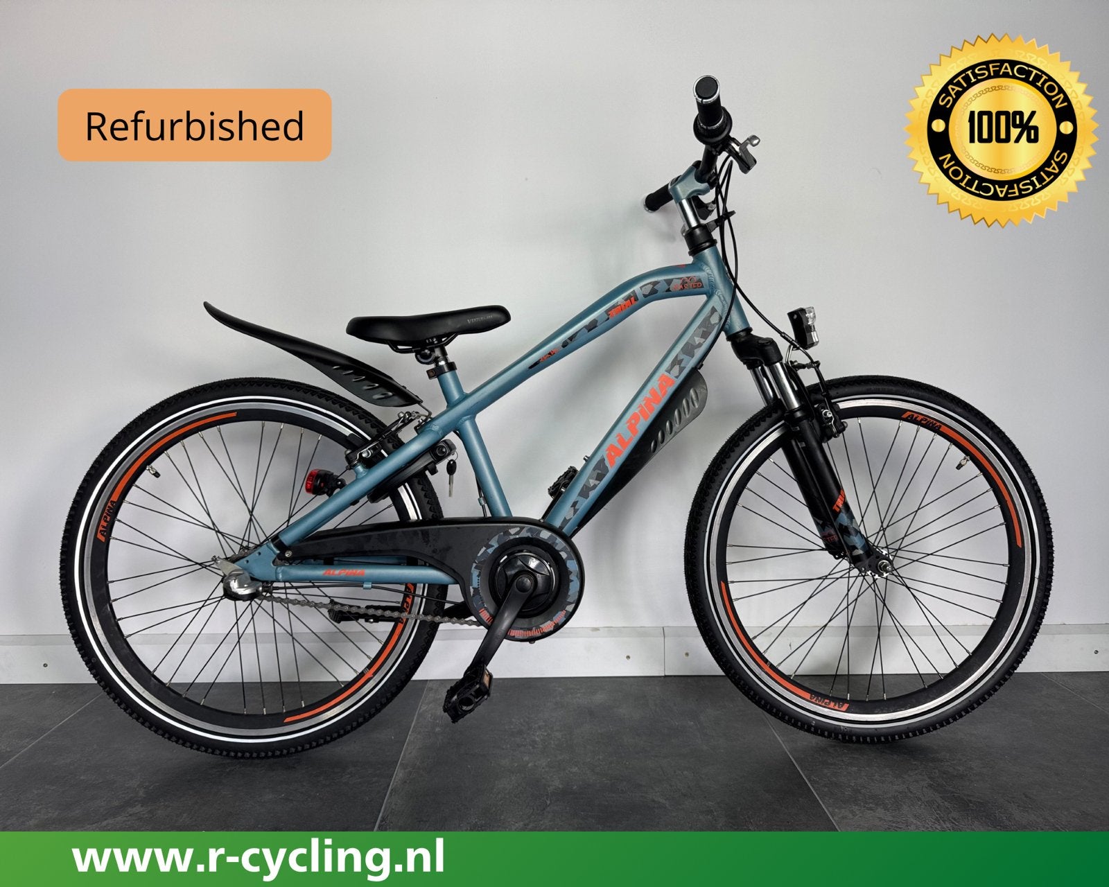 Alpina Trial 24 inch 38 cm frame, R-Cycling.nl, Contact@r-cycling.nl, V-brakes, Aluminium
