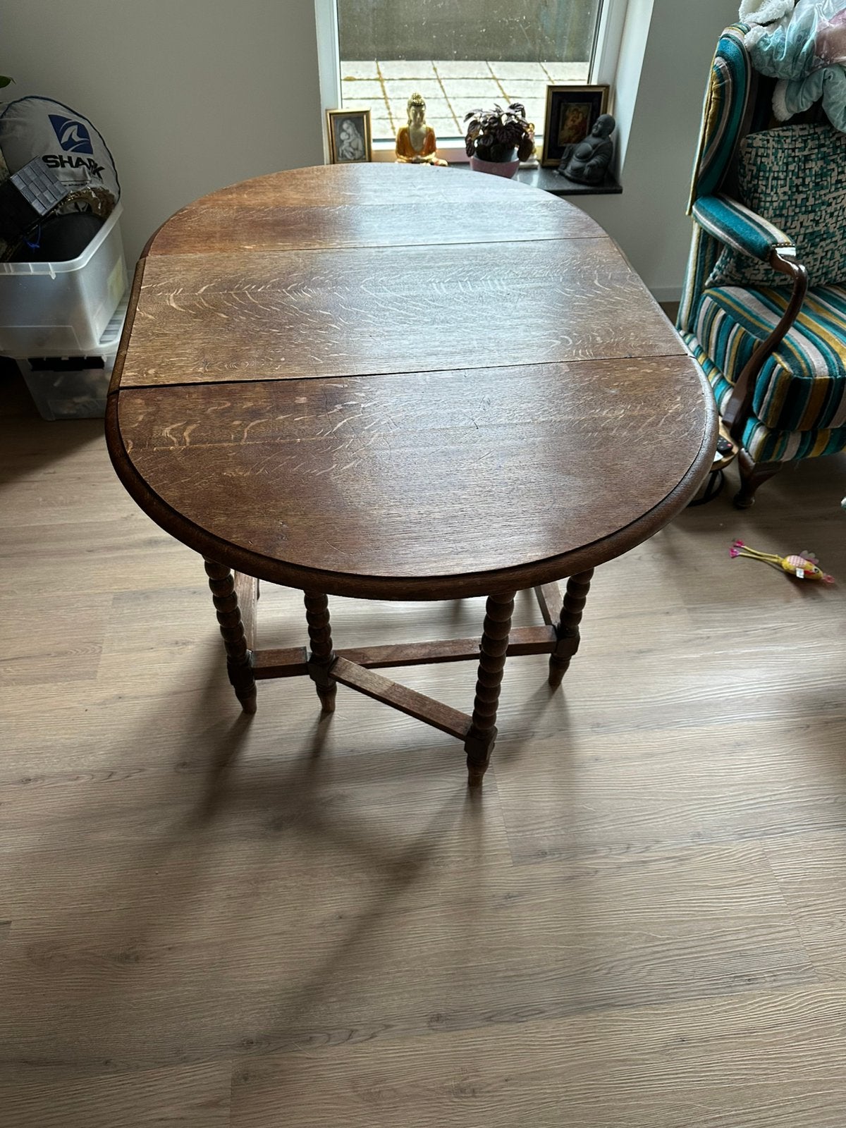 Antiek klaptafeltje / gateleg tafel, Ophalen
