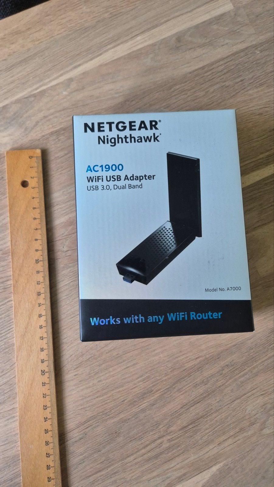 NETGEAR Nighthawk AC1900 WiFi USB 3.0 Adapter (A7000), Ophalen of Verzenden, Zo goed als nieuw, NETGEAR