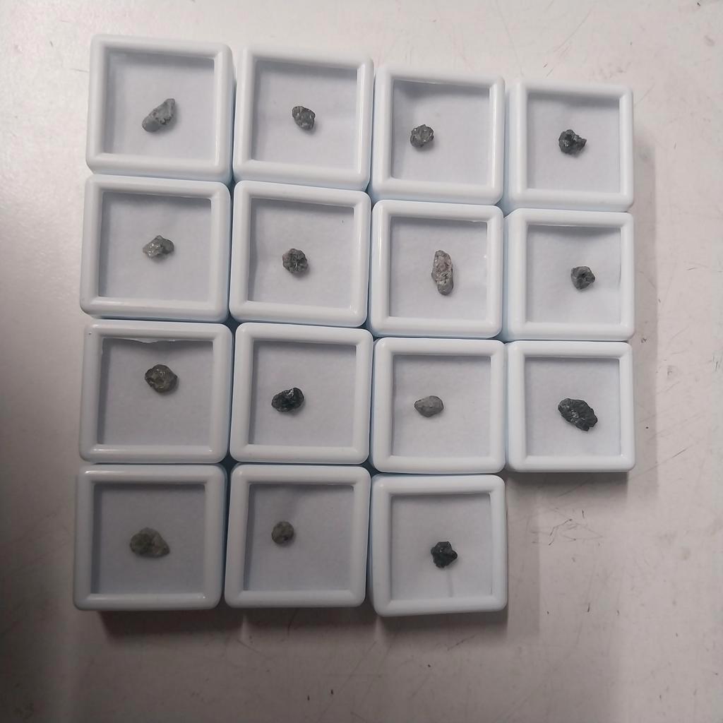 15 ruwe diamanten uit afrika, Ophalen of Verzenden