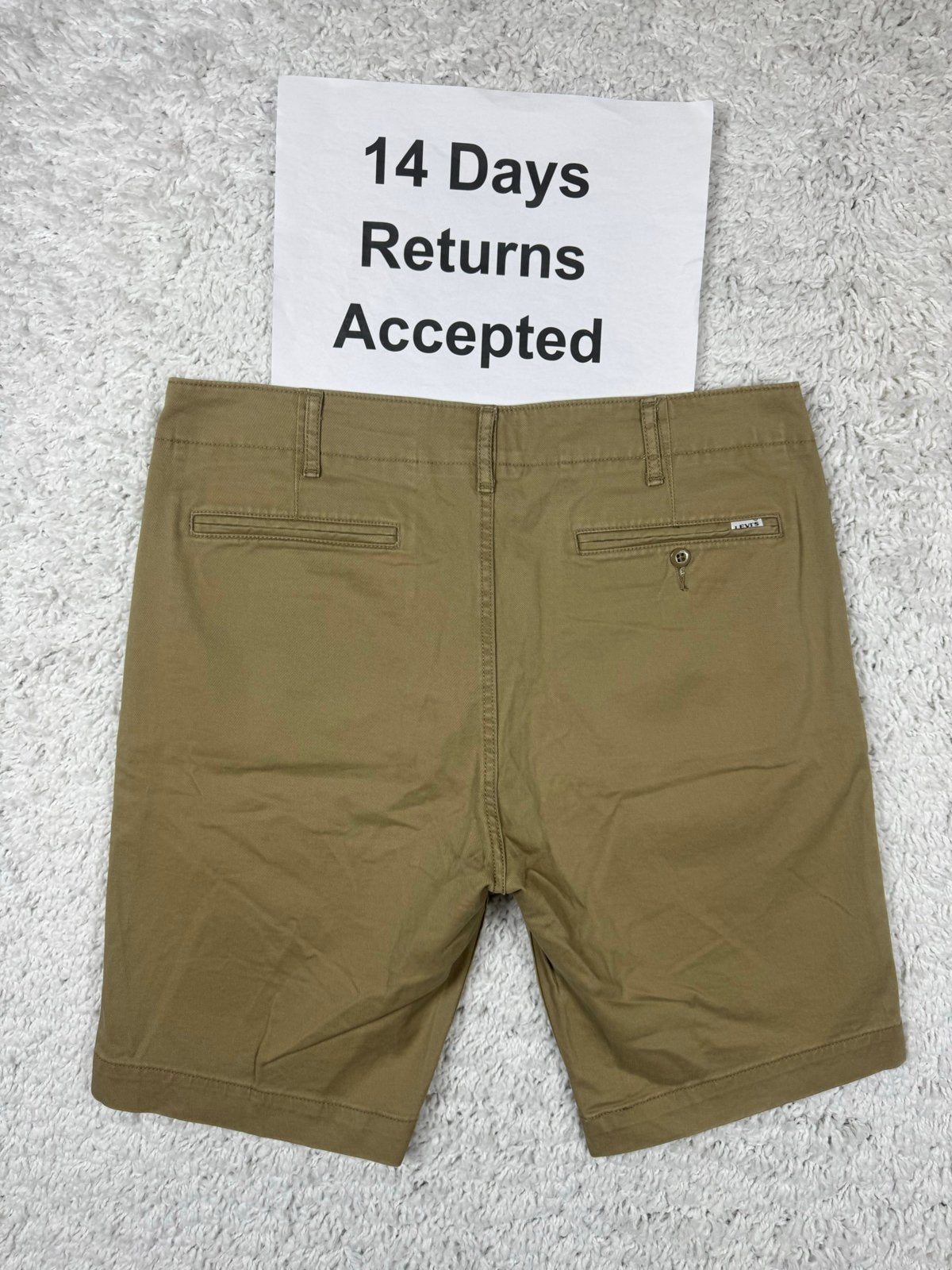 Levi's Chino Short Beige W34 2883, B, G, Verzenden, Beige