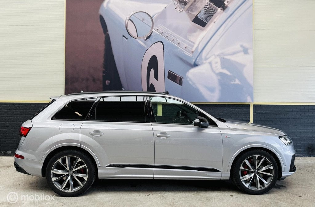 Audi Q7 60 TFSI e quattro|Panodak| 21inch|Trekhaak|Voll|, Auto's, Audi, Automaat, Gebruikt, 2995 cc, Plug-in hybride