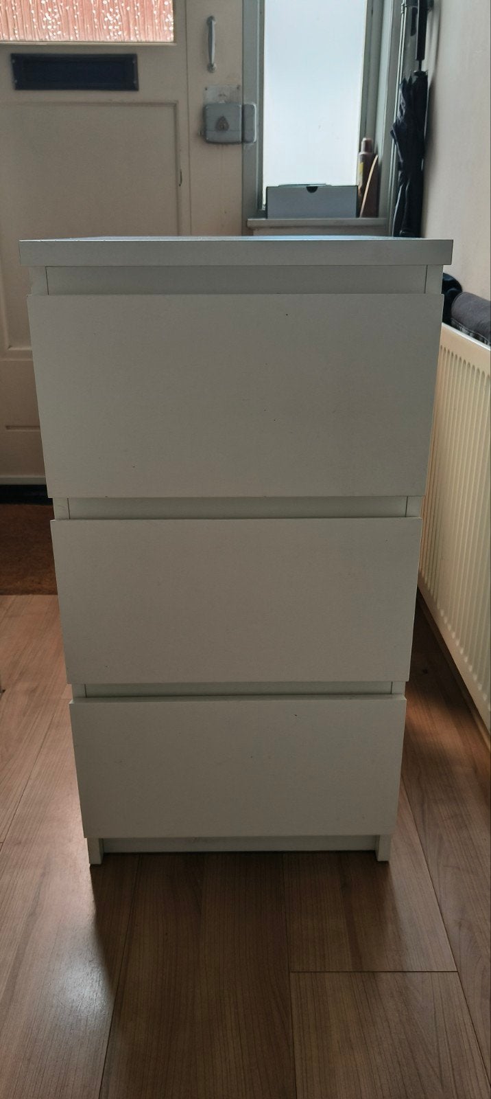 Ikea Malm Commode Wit - 3 Lades (40x78cm), Huis en Inrichting, Ophalen, Minder dan 50 cm, Gebruikt, 3 of 4 laden