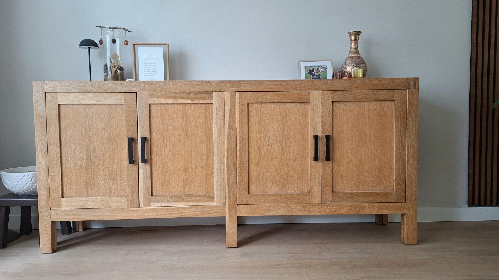Massief eiken dressoir in heel goede staat, Huis en Inrichting, Ophalen, 150 tot 200 cm, Eikenhout, Zo goed als nieuw