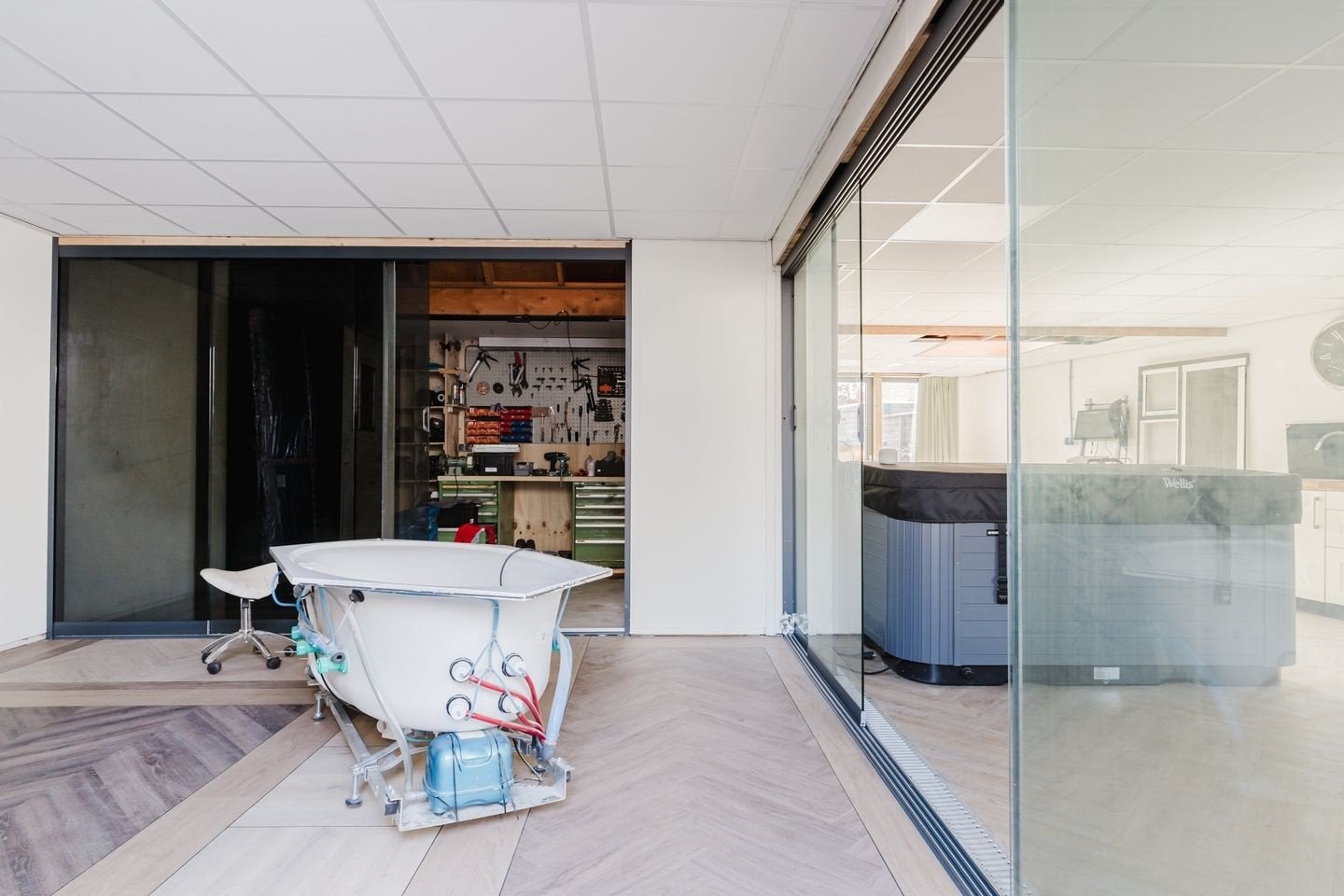 Glazen Schuifwanden - Getint en Blank Glas Showroommodellen, Ophalen, Gevelraam of Ruit, Onbekend, 160 cm of meer