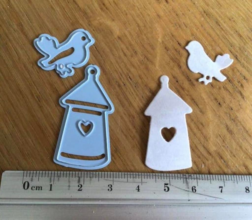 Snijmal set vogel met huisje 1126, Ophalen of Verzenden, Zo goed als nieuw, Pons of Mal
