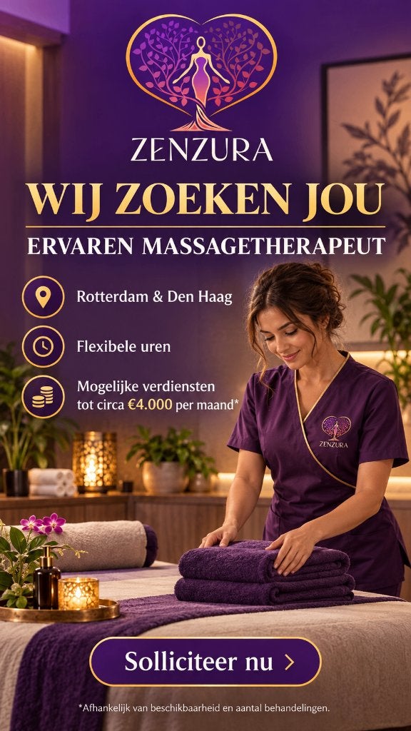 Ervaren massagetherapeut gezocht – Rotterdam & Den Haag, Vacatures, Vanaf 1 jaar, MBO, Geschikt als bijbaan, Freelance of Uitzendbasis