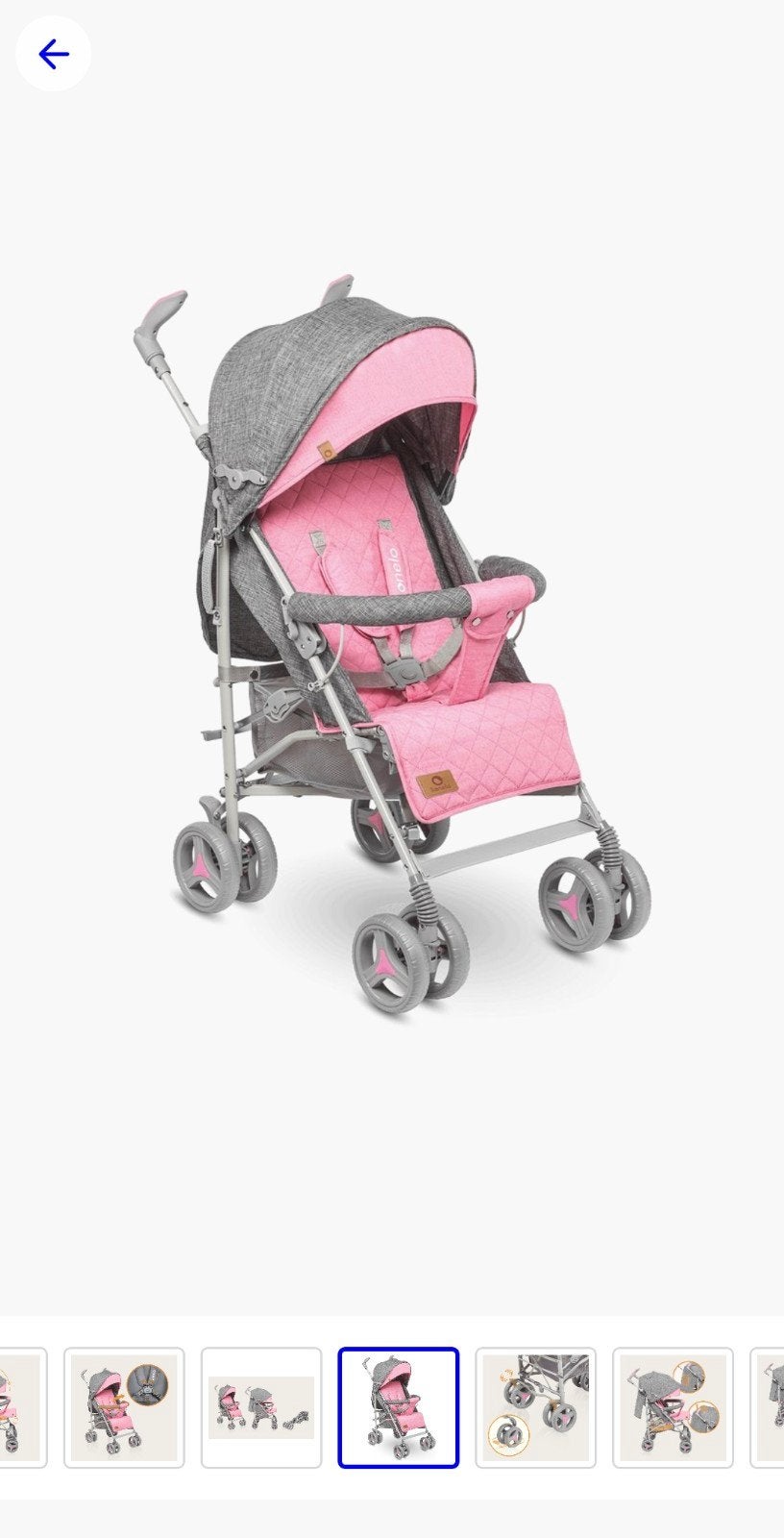 Roze kinderwagen met voetenzak, zo goed als nieuw, Ophalen, Zo goed als nieuw, Kinderwagen, Overige merken