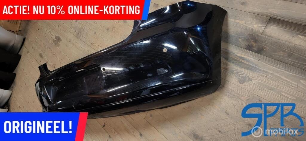 VW POLO 6R LC9X ACHTERBUMPER 4x PDC UITLAAT TREKHAAK SPARING, Gebruikt, Volkswagen, Ophalen of Verzenden, Volkswagen