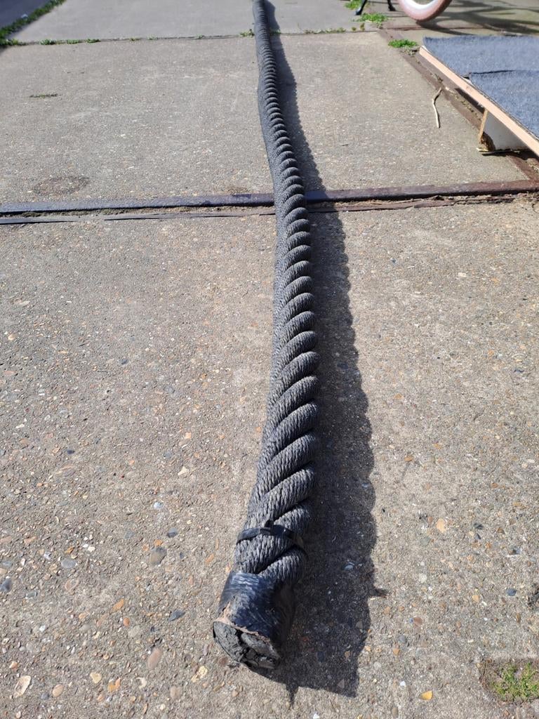 Zwarte kabelaring 12 meter lang 65mm dik, Ophalen of Verzenden, Zo goed als nieuw, Lijn of Blok
