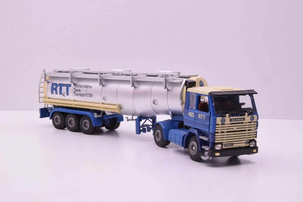 Scania 142-V8  '' RTT Rotterdam ''  Tekno, Ophalen of Verzenden, Zo goed als nieuw, Bus of Vrachtwagen, Tekno