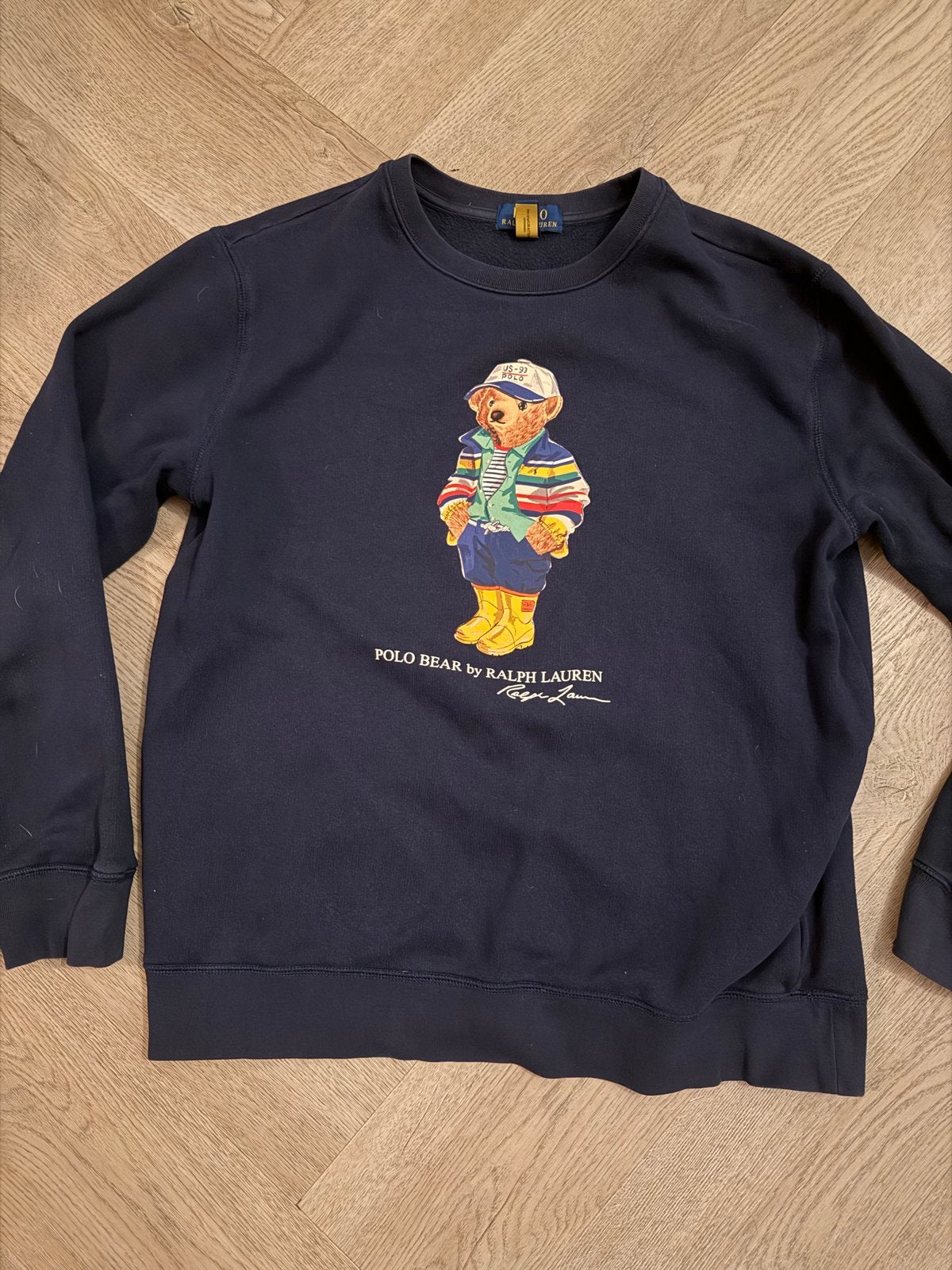 Polo Ralph Lauren Polo Bear sweater XL, Ophalen of Verzenden, Gedragen, Maat 56/58 (XL), Blauw