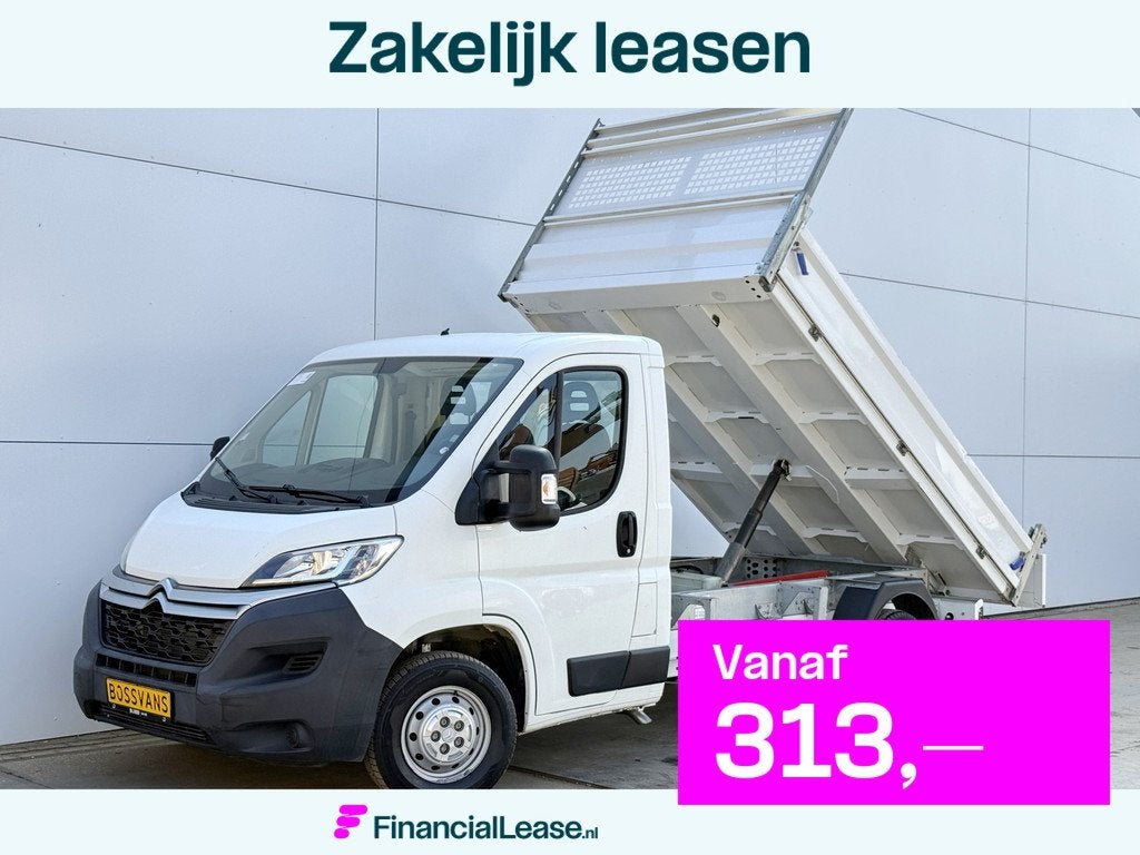 Citroën Jumper 2.0 130PK Kipper Airco Cruise Control Trekha, Voorwielaandrijving, Gebruikt, Zwart, 4 cilinders