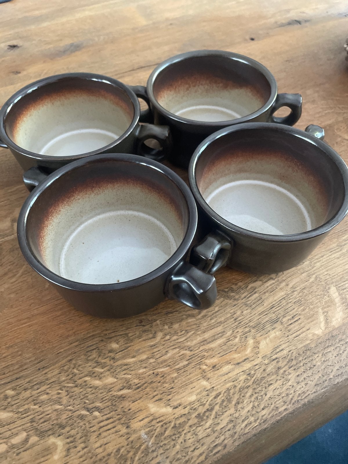 4 vintage soepkommen jaren 60/70, Ophalen of Verzenden