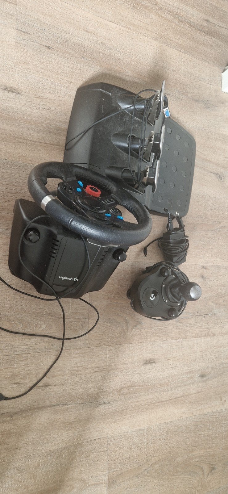 Game stuur set met schakelpook - Ideaal voor racegames, Racestuur, Gebruikt, Ophalen of Verzenden, PC
