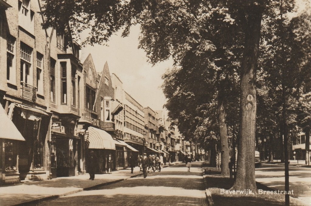 Beverwijk - Breestraat, Verzenden, 1940 tot 1960, Gelopen, Noord-Holland
