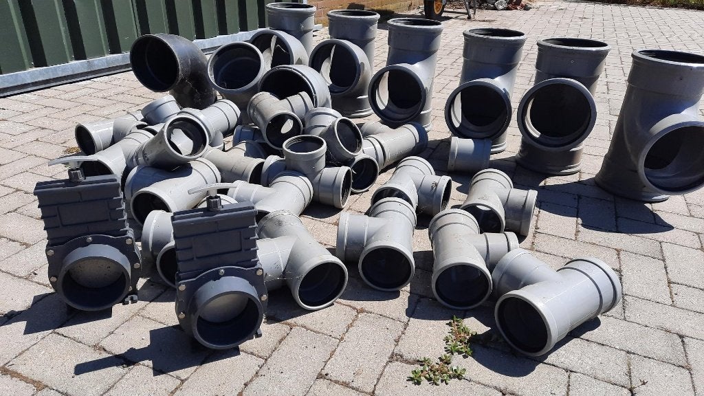 PVC T stukken  bochten en afsluiters, Ophalen, Afvoer, Gebruikt, Pvc