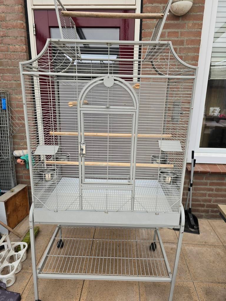 Montana madeira  grote kooi met zit stokken, Dieren en Toebehoren, Vogels | Hokken en Kooien, Ophalen, Zo goed als nieuw, Metaal