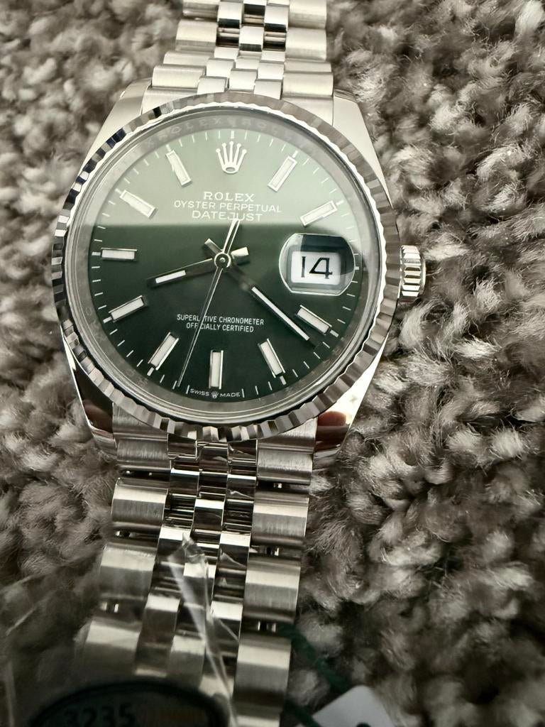 datejust 36mm, Sieraden, Tassen en Uiterlijk, Horloges | Heren, Overige merken, Staal, Polshorloge, Ophalen of Verzenden