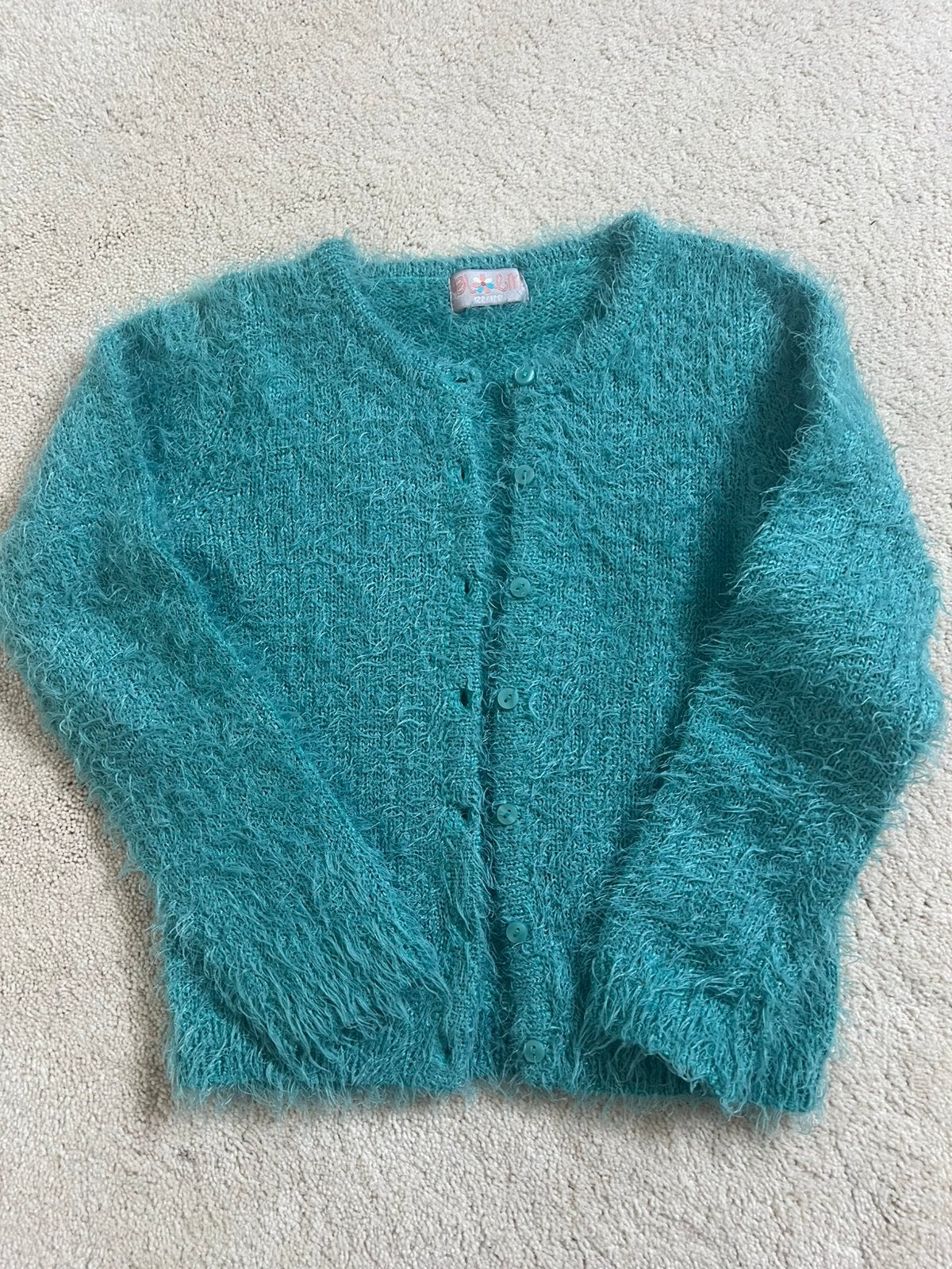 Groen vest 122/128, Ophalen of Verzenden, Zo goed als nieuw, Meisje, Trui of Vest