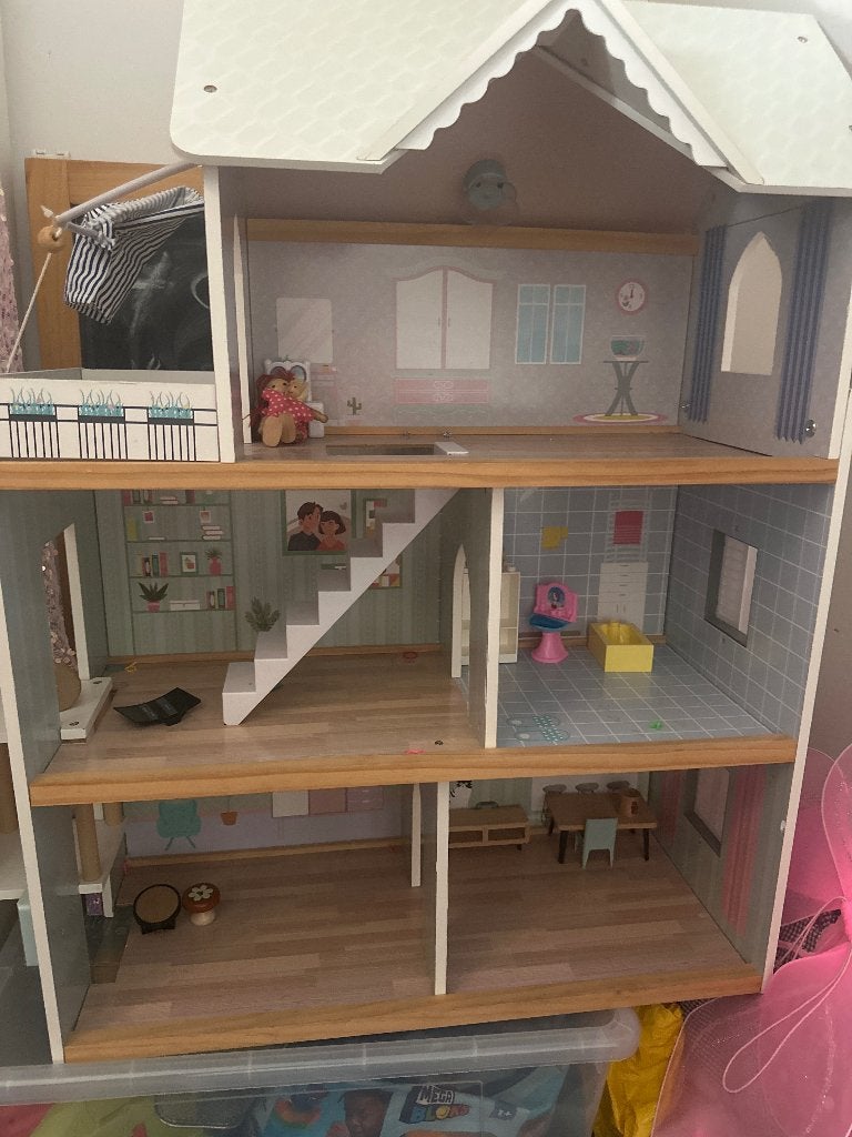 Speelhuisje hout, Kinderen en Baby's, Speelgoed | Houten speelgoed, Ophalen, Gebruikt, Meubelstuk of Keukentje