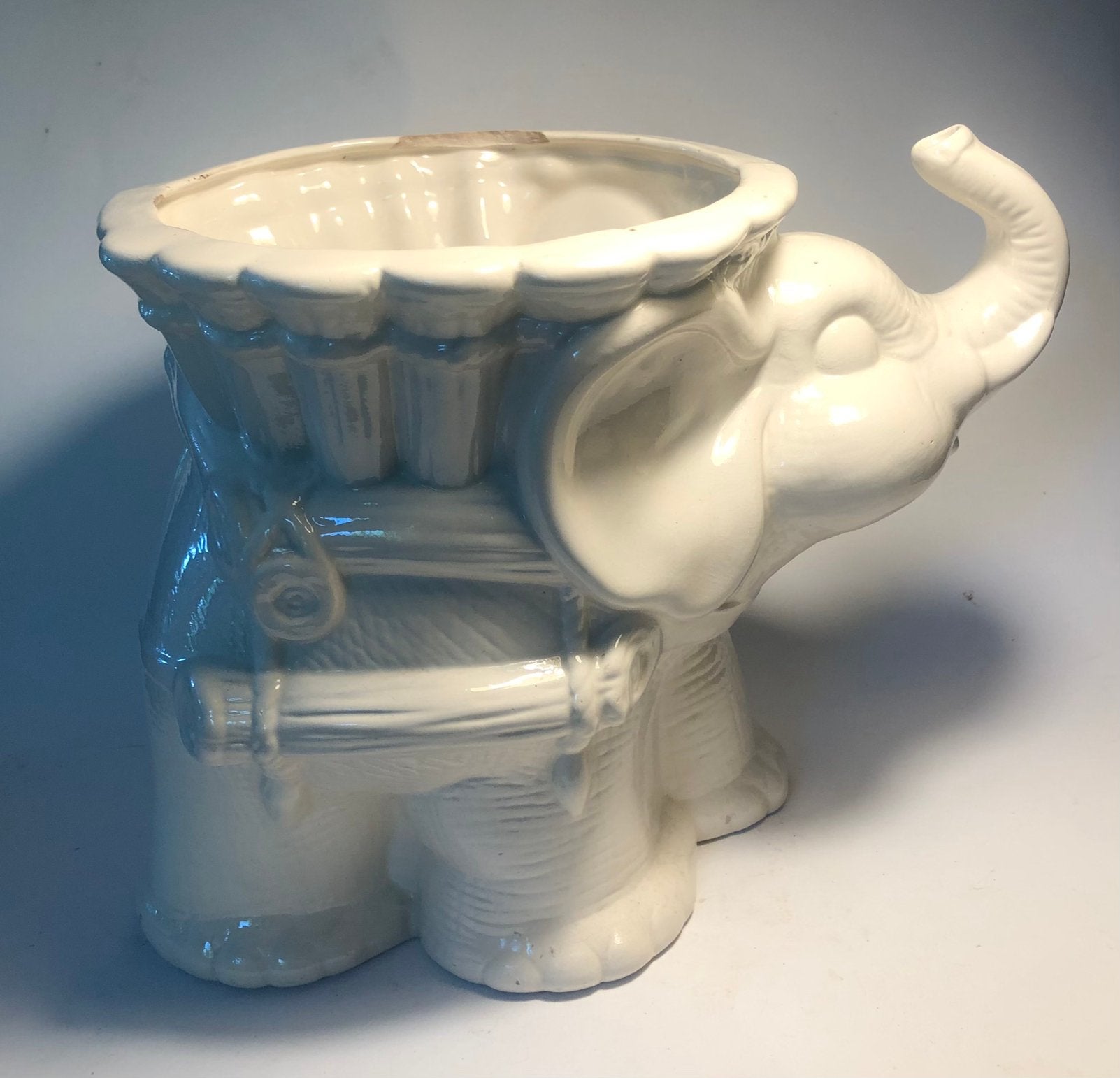 Keramieken plantenpot, bloempot in de vorm van een olifant, Huis en Inrichting, Ophalen of Verzenden, Halfschaduw, Minder dan 100 cm