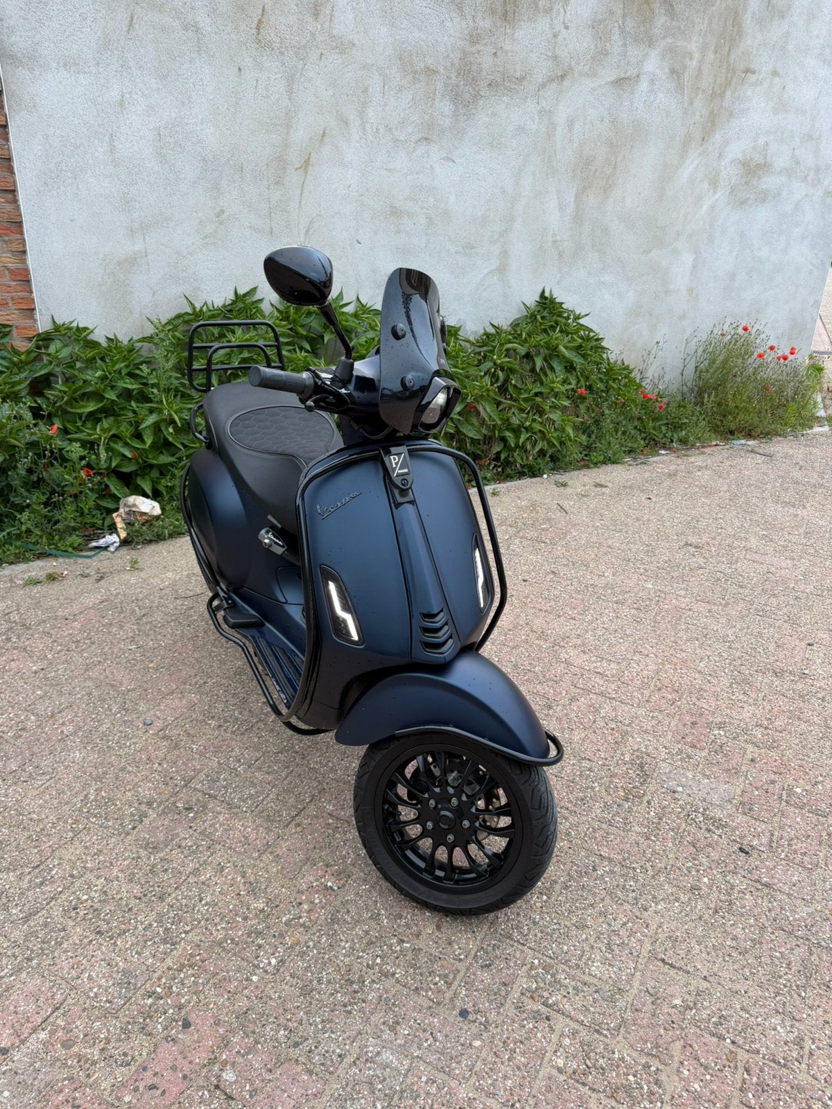 Vespa Sprint Opaco Blue Full Option, Fietsen en Brommers, Scooters | Vespa, Zo goed als nieuw, Vespa S, Maximaal 45 km/u, Benzine