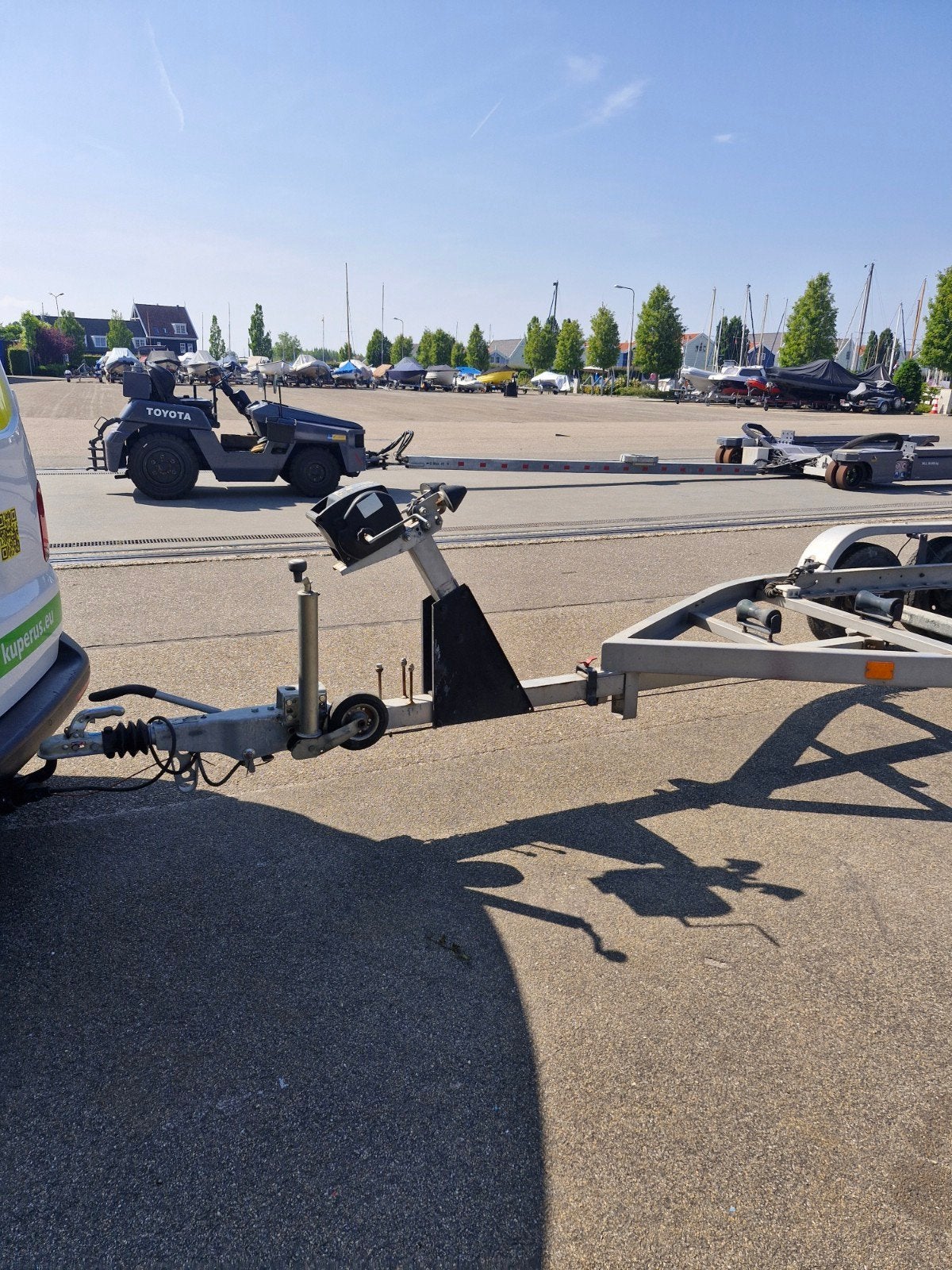 Dubbelassige boottrailer met rollen - KNOTT, Watersport en Boten, Boottrailers, Ophalen