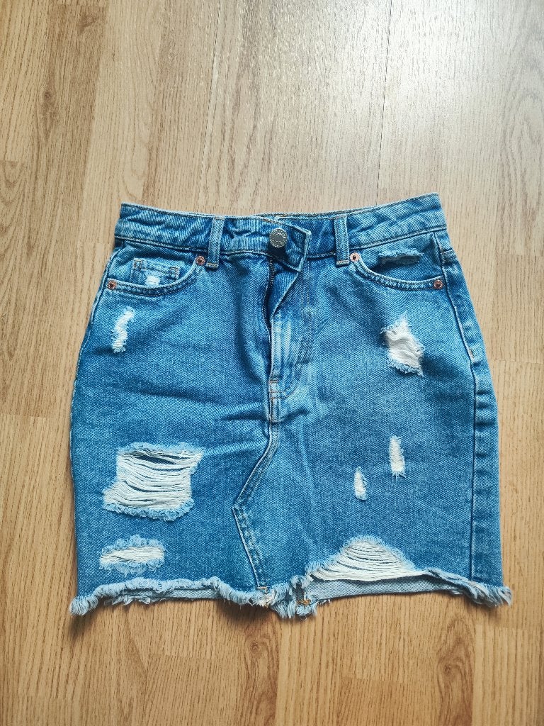 Denim skirt, Kleding | Dames, Rokken, Blauw, Ophalen of Verzenden, Zo goed als nieuw, Maat 34 (XS) of kleiner