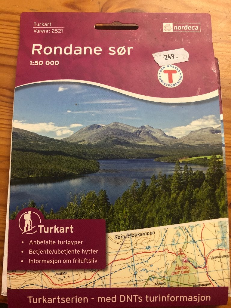 wandelkaart Rondane Noorwegen, 2000 tot heden, Europa Overig, Ophalen of Verzenden, Landkaart