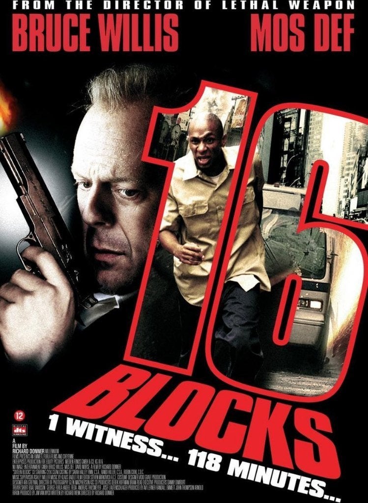 16 Blocks DVD, Vanaf 16 jaar, Verzenden, Zo goed als nieuw, Actie
