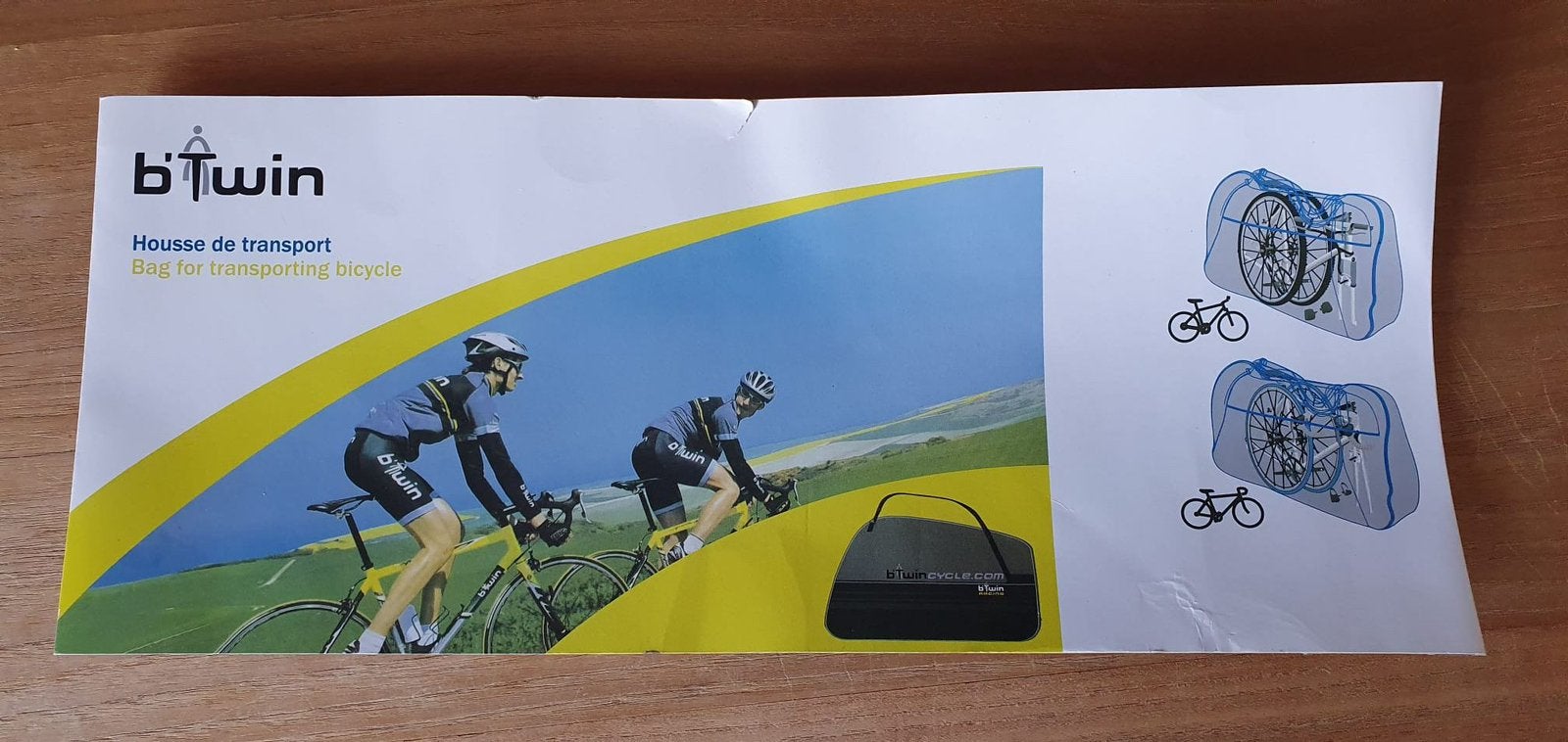 Reistas om fiets te vervoeren, Ophalen