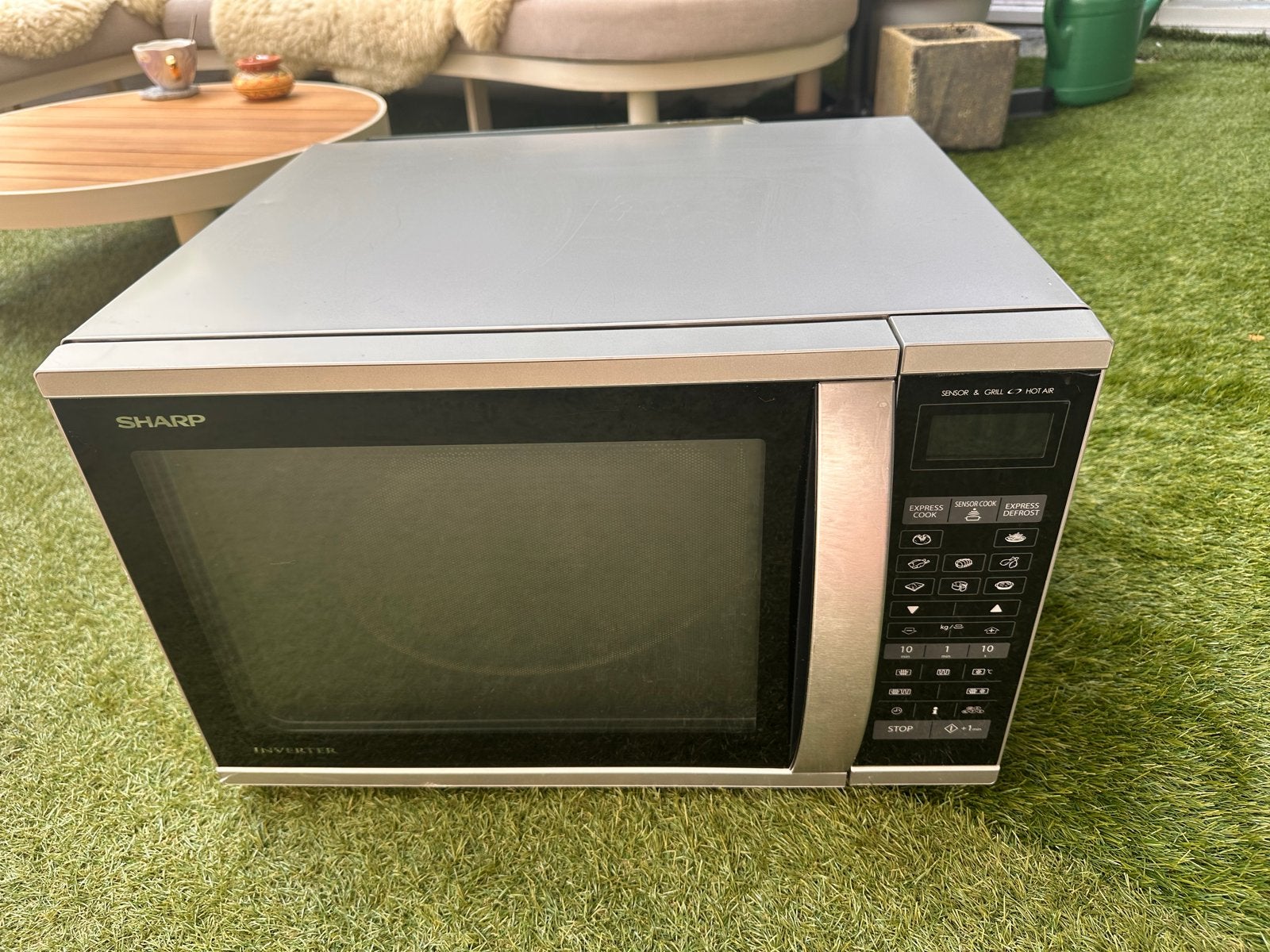 Sharp R-971 combimagnetron - Inverter - Sensor Cook - 40L, Witgoed en Apparatuur, Magnetrons, Ophalen, Combimagnetron, Gebruikt