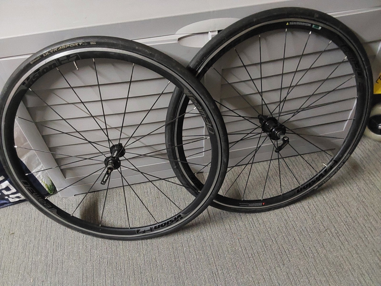 Wielset voor racefiets - Vision Team  Continental banden, 28 inch, Gebruikt, Heren, Aluminium
