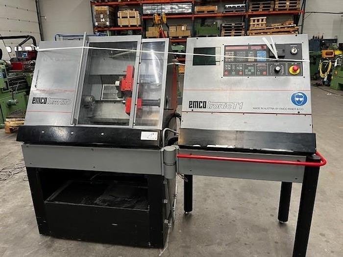CNC draaibank EmcoTurn 120 CNC, Doe-het-zelf en Verbouw, Gebruikt, Ophalen of Verzenden, Metaaldraaibank, Minder dan 500 mm