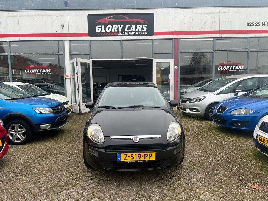 Fiat Punto Evo 1.4-16V NIEUWE KOPPELING-LEER-PDC-ANDROID, Auto's, Fiat, Voorwielaandrijving, Euro 5, Zwart, 4 cilinders
