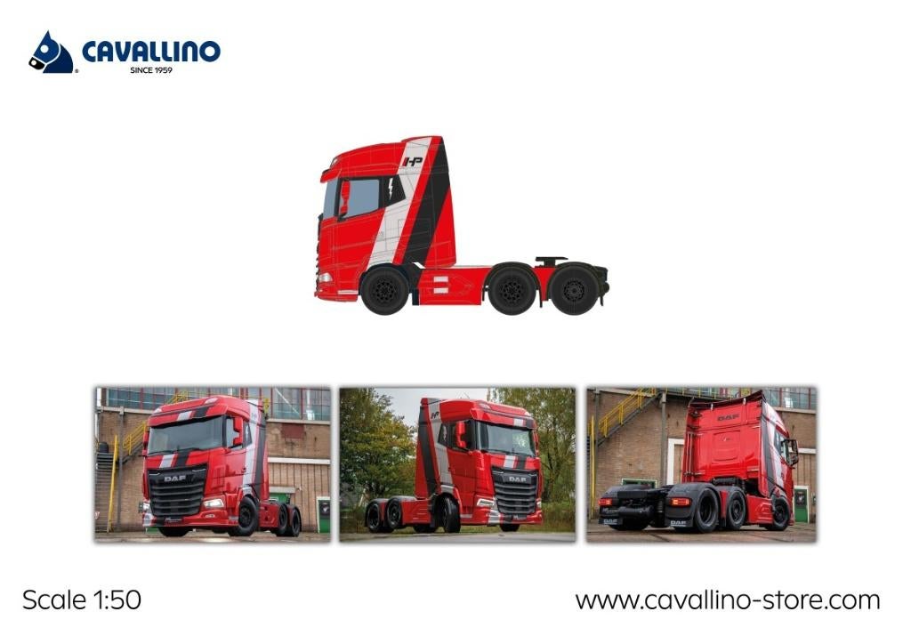 Cavallino DAF XG 6x2 - Bakker Bedrijfswagens, Hobby en Vrije tijd, Modelauto's | 1:50, Ophalen of Verzenden, Nieuw, Bus of Vrachtwagen
